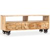vidaXL TV-Schrank Massivholz Mango 120x30x48 cm