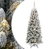 vidaXL K&uuml;nstlicher Weihnachtsbaum mit 150 LEDs mit St&auml;nder Wei&szlig; 150 cm