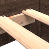 vidaXL Bettgestell ohne Matratze Braun Eiche 100x200 cm Holzwerkstoff