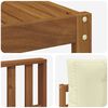 vidaXL Outdoor-Sofagarnitur mit Kissen 6 pcs Natur und Creme