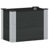 vidaXL Hochbeet Schwarz 50 x 30 x 36 cm alu.