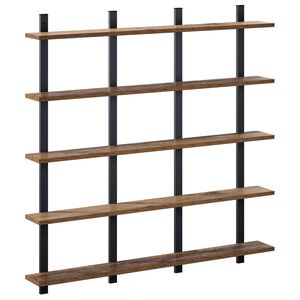 vidaXL Wandregal Altholz 102 x 13,5 x 102 cm Holzwerkstoff