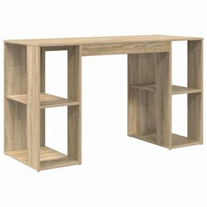 vidaXL Schreibtisch Sonoma-Eiche 130 x 50,5 x 75 cm Holzwerkstoff