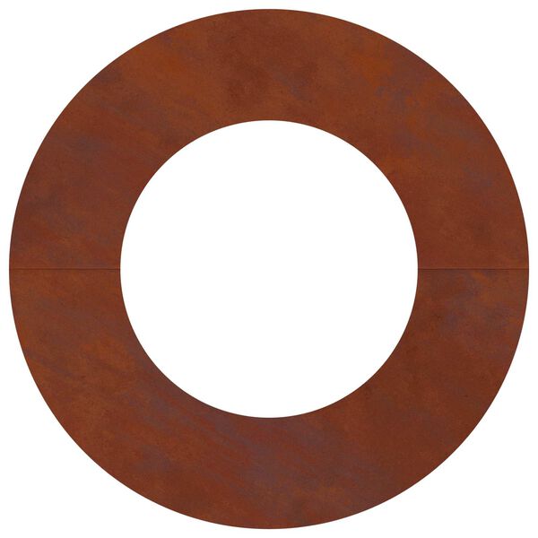 vidaXL geeignet f&uuml;r flachen Baumring Braun &Oslash;40 / 70 cm Wetterfeststahl