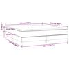 vidaXL Boxspringbett mit Matratze Hellgrau 180x200 cm Stoff