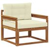 vidaXL Outdoor Mittelsofa Natur
