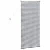 vidaXL Fensterjalousie mit Vorh&auml;ngen Silber Aluminium