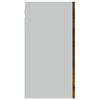 vidaXL H&auml;ngeschrank Lyon Glas R&auml;uchereiche 80x31x60 cm Holzwerkstoff