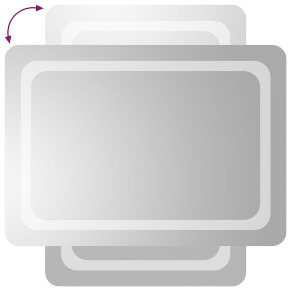 vidaXL LED-Badspiegel 50x70 cm