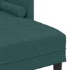 vidaXL Sofa Set mit Kissen 2 pcs Dunkelgr&uuml;n Polyester