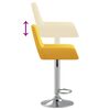 vidaXL Barhocker 2 Stk. Senfgelb Stoff