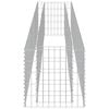 vidaXL Gabionen-Hochbeet Verzinkter Stahl 270&times;50&times;50 cm