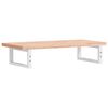 vidaXL Waschbeckenregal Wandmontage Stahl und Massivholz Buche
