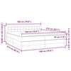 vidaXL Boxspringbett mit Matratze Rosa 180x210 cm Samt