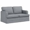 vidaXL Sofa 2 pcs Hellgrau