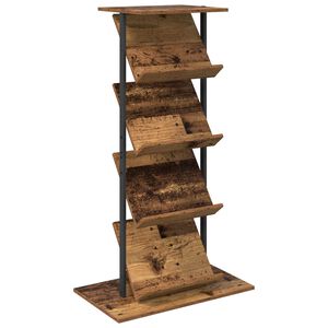 vidaXL Magazinregal mit Regal Altholz 68 x 40 x 123.5 cm Holzwerkstoff