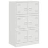 vidaXL Sideboard Wei&szlig; 67x39x107 cm Stahl