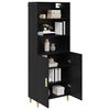 vidaXL Highboard Schwarz Eichen-Optik 69,5 x 32,5 x 180 cm