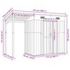 vidaXL Gartenhaus mit Schleppdach Hellbraun 277x107x181 cm Stahl