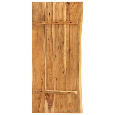 vidaXL Badezimmer-Waschtischplatte Massivholz Akazie 114x52x2,5 cm