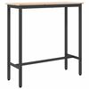 vidaXL Tisch Natur 100 x 40 x 101 cm Ingenieure Holz und Stahl