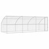 vidaXL Hundek&auml;fig 3 stk. Silber 6 x 2 x 2 m Verzinkter Stahl