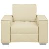 vidaXL Sofa Creme 99 x 80 x 84 cm Stoff