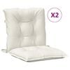 vidaXL Niedriglehner-Auflagen 2 Stk. Melange Creme 100x50x7 cm Stoff