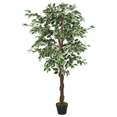 vidaXL Ficusbaum Künstlich 378 Blätter 80 cm Grün