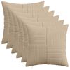 vidaXL Kissenbezug 6 pcs ALMELO Taupe 30 x 30 cm Cord