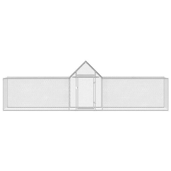 vidaXL H&uuml;hnerstall 5x1x1,5 m Verzinkter Stahl