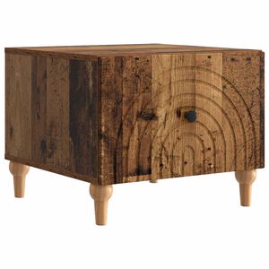 vidaXL Couchtisch mit Schubladen Altholz 49 x 50 x 40 cm Holzwerkstoff