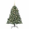 vidaXL K&uuml;nstlicher Weihnachtsbaum mit 150 LEDs mit St&auml;nder Gr&uuml;n 120 cm