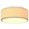 vidaXL Deckenlampe Taupe 30 x 13.5 cm Stoff