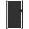vidaXL Gartentor Schwarz 105 x 205 cm Pulverbeschichteter Stahl