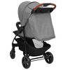 vidaXL 3-in-1 Kinderwagen Hellgrau Stahl