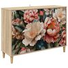 vidaXL Sideboard BORNE Sonoma 102 x 33 x 75 cm Holzwerkstoff
