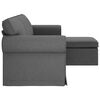 vidaXL Sofa Dunkelgrau