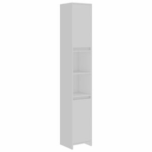 vidaXL Badezimmerschrank Wei&szlig; 30x30x183,5 cm Holzwerkstoff