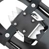 vidaXL 3 in 1 Schneeschuhe Schwarz 30 Zoll Aluminium und HDPE
