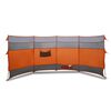 vidaXL Camping-Windschutz Grau und Orange 366x152x152 cm Wasserdicht