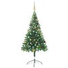 vidaXL K&uuml;nstlicher Weihnachtsbaum Beleuchtung Kugeln 150cm 380 Zweige