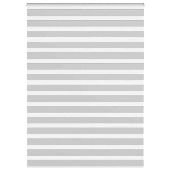 vidaXL Doppelrollo Hellgrau 160x200 cm Stoffbreite 155,9 cm Polyester