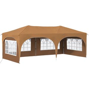 vidaXL Pop-up Partyzelt 575 x 288 x 245 cm Beige Oxford-Stoff