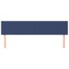 vidaXL Kopfteile Blau 180x5x78/88 cm Stoff