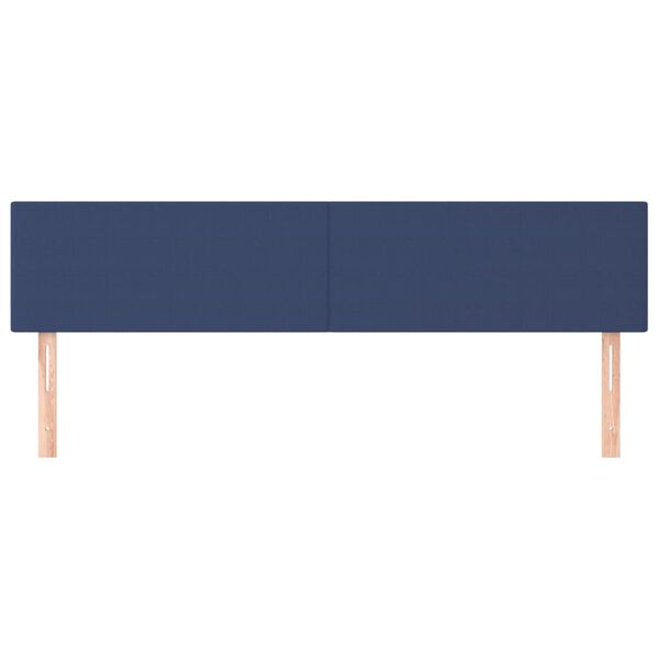 vidaXL Kopfteile Blau 180x5x78/88 cm Stoff