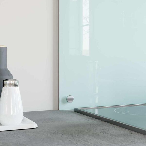 vidaXL K&uuml;chenr&uuml;ckwand Wei&szlig; 90x50 cm Hartglas