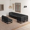 vidaXL 8-tlg. Garten-Lounge-Set mit Kissen Massivholz Kiefer