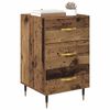 vidaXL Nachttisch mit Schubladen Altholz 40 x 40 x 66 cm Holzwerkstoff