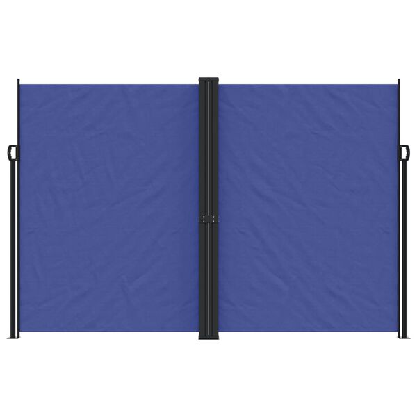 vidaXL Seitenmarkise Ausziehbar Blau 220x600 cm